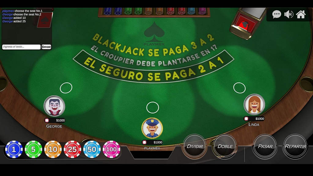 ¿Dónde jugar blackjack online gratis en español multijugador?