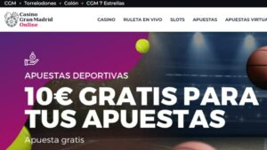 Promoción apuestas deportivas gratis en el Casino Gran Madrid