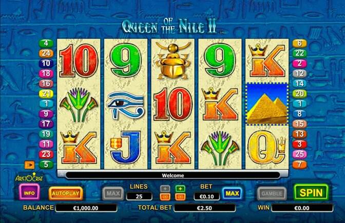 ¿Cómo jugar y ganar a la tragaperras Queen of the Nile 2?