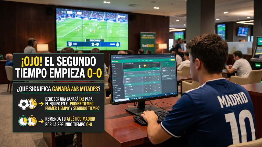 Ganará ambas mitades en Bet365